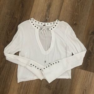Free People White Top